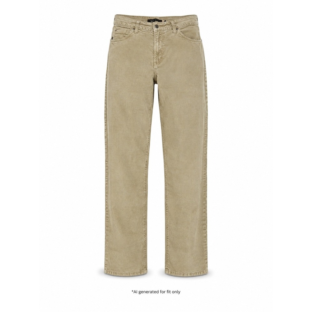 Calvin Klein Corduroy Straight Leg Pants Men 36 Beige